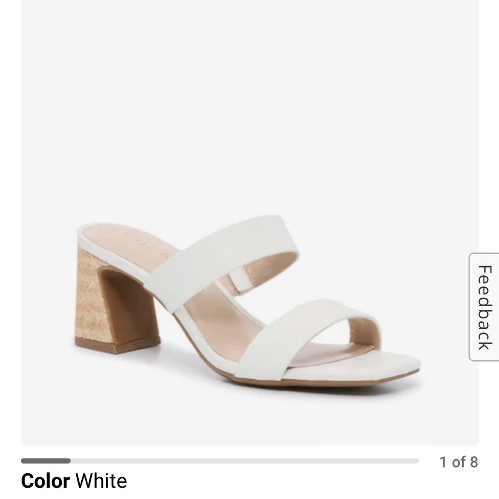 Kelly & Katie Carbren Sandal, white, size 10